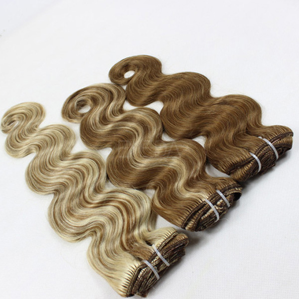  different types of  clip in hair extensions lp124